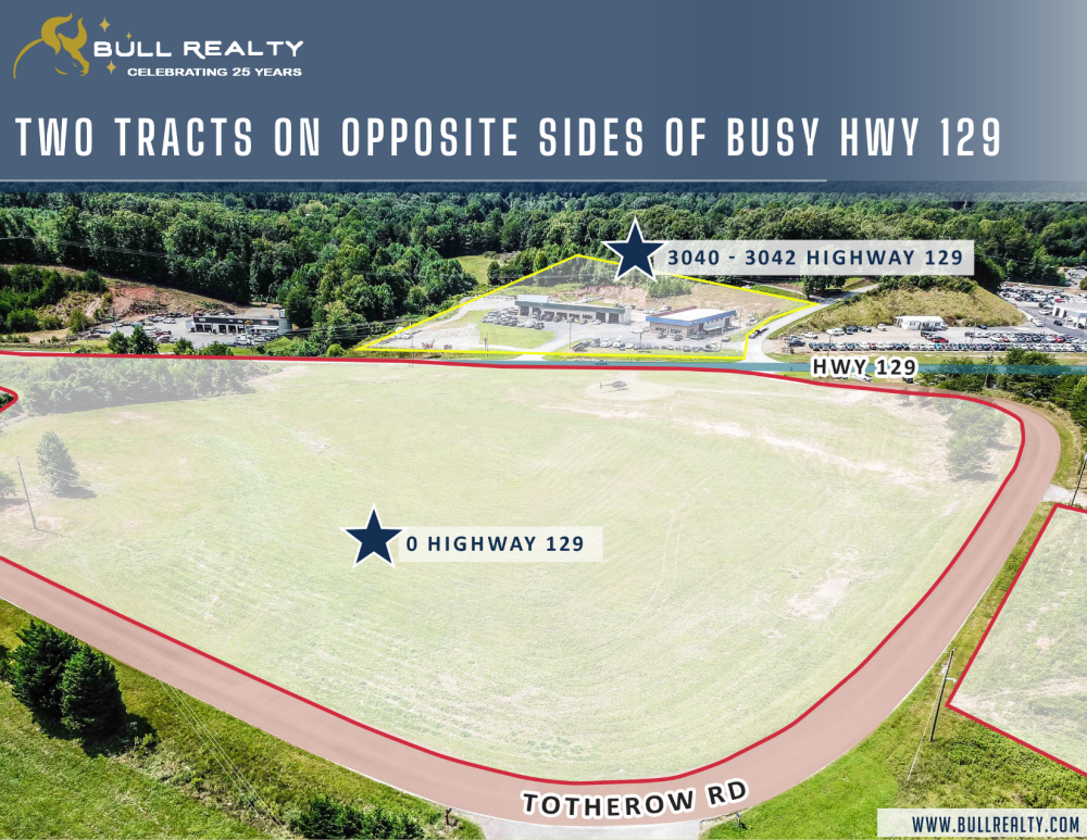 Two Tracts on Opposite Sides of Busy Hwy 129 | ± 19.43 AC