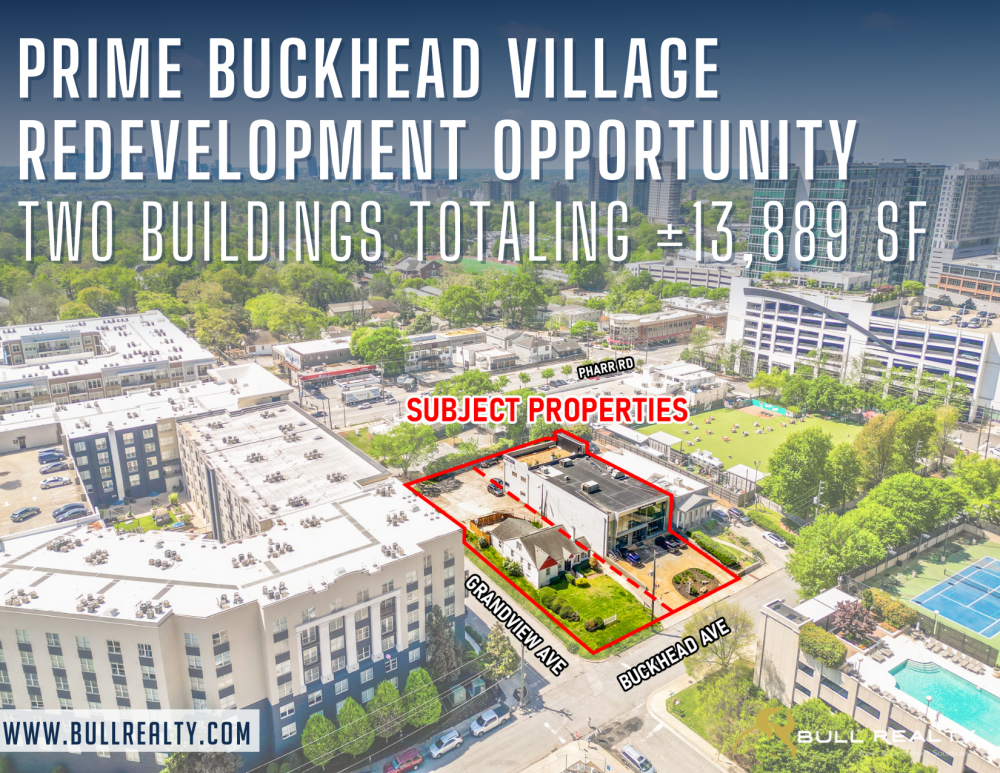 Prime Buckhead Village Redevelopment Opportunity | Two Buildings Totaling ±13,889 SF