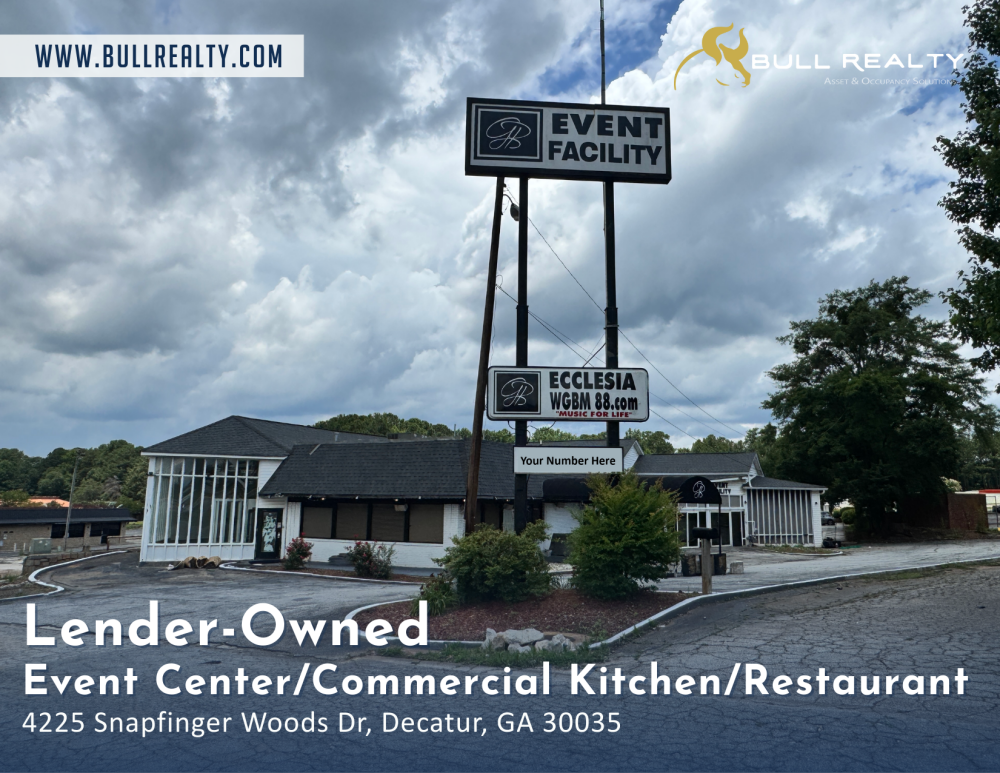 Lender-Owned Event Center/Commercial Kitchen/Restaurant 