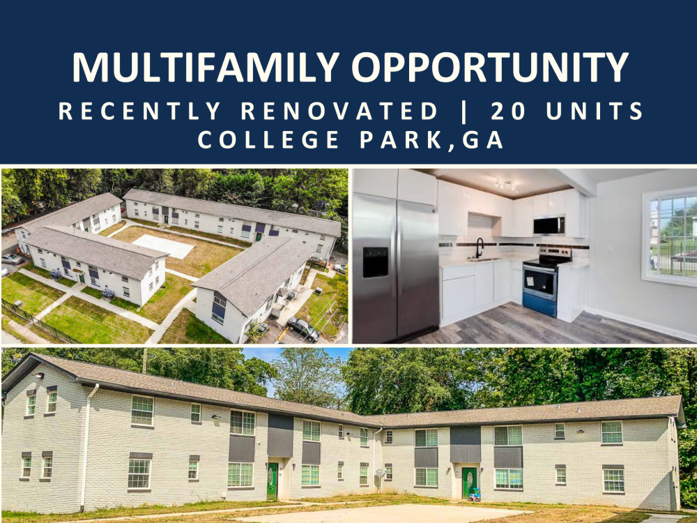 SOLD | Recently-Renovated Multifamily Opportunity in Metro Atlanta | 20 Units | College Park, GA